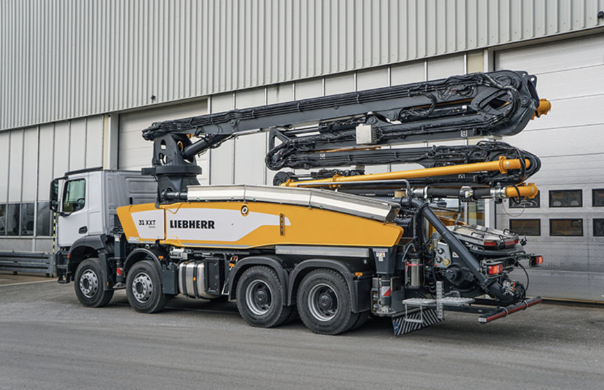 New 31 XXT truck mounted concrete pump from Liebherr